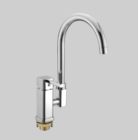 Т0213В Cмеситель д/кухни с боковой ручкой. Крепление на гайке.