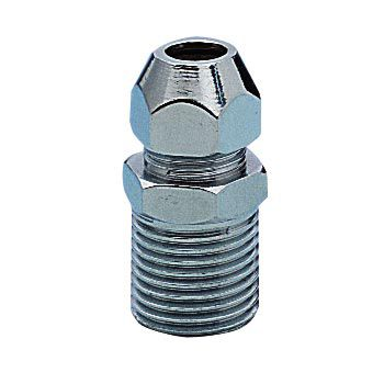 GF Цанга д/смесителя М-10 х 1/2 наруж. (ХРОМ)