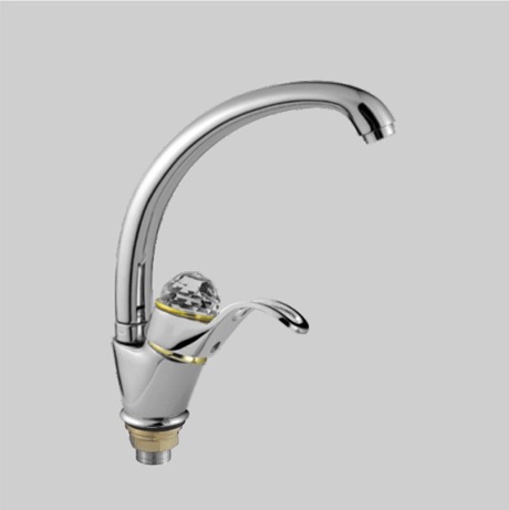 Т4313 В Cмеситель д/кухни с боковой ручкой..Крепление на большой гайке.OUTE