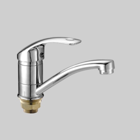 Т0503 DВ Cмеситель д/умывальника. Средний нос.Креплени ена большой гайке. OUTE