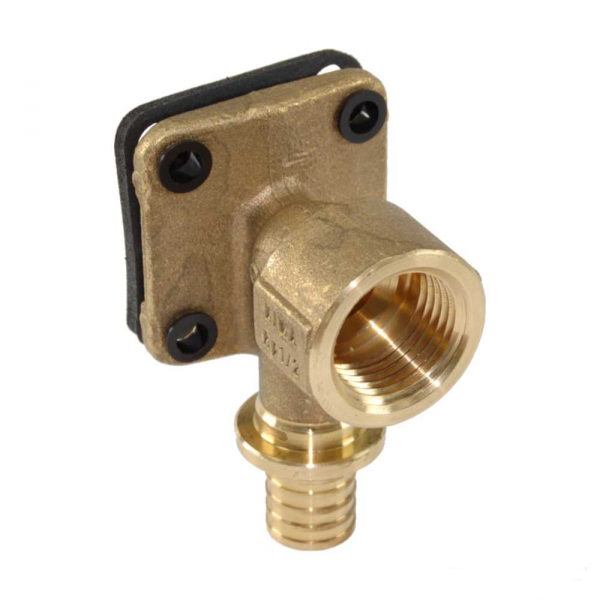 137083-401   Угольник настенный с квадратными фланцами 16-Rp1/2  (Rehau)