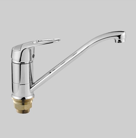 Т4503 В Cмеситель д/кухни . Крепление на бол. гайке, декорир. хрусталем.OUTE