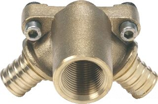 137015-401   Угольник настенный с проходом с внутр. Резьбой  16/16-Rp 1/2  (Rehau)