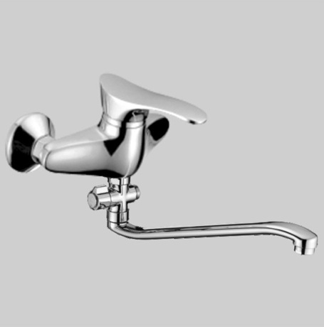 Т0123 Cмеситель д/ванны с длинным изливом.(35см) OUTE