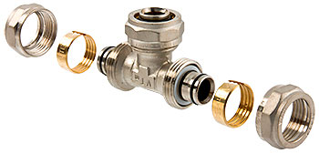 Тройник обжимной 26х20х16