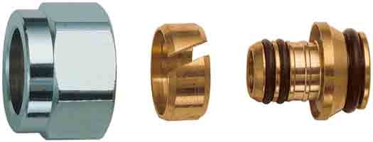 FAR Концовка для м-пл труб 16*2 евроконус 3/4