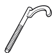 257378-002   Крюк с дюбелем для 1 трубы 8x100  (Rehau)