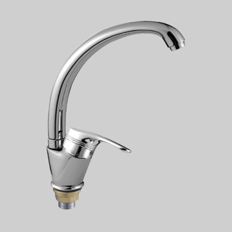 Т1513 В Cмеситель д/кухни с боковой ручкой.Крепление на большой гайке.OUTE