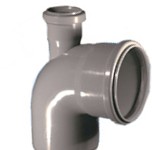 Отвод 110x87 с выходом 50 прямой