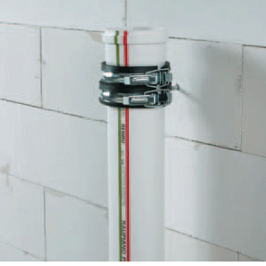 122014-002 Шумопоглощающий хомут с замковой защелкой 110 (Rehau)