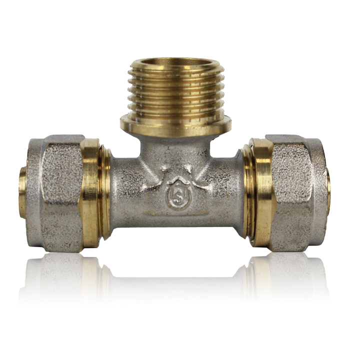 САЙТ TST.233.1603 Тройник TST обжимной с переходом на нар. р. 16х12