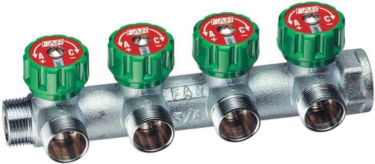 FAR Рег. коллектор с 4 отв. 1