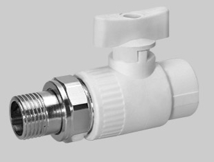 Кран шаровый разборный с накидной гайкой прямой (бабочка) Kalde 20   (50шт)