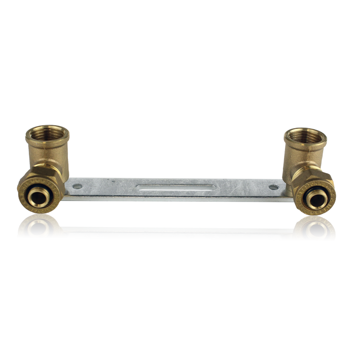 САЙТ - TST 255.1603 - TST Кронштейн для смесителей с 2-я уголками 12 г х 16 цанга