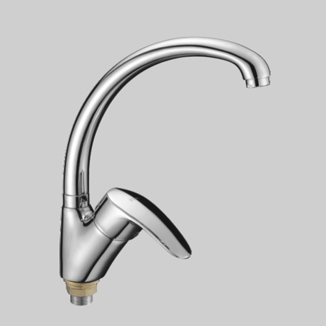 Т1113 В Cмеситель д/кухни с боковой ручкой. Крепление на большой гайке. OUTE