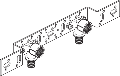 241485-406   Монтажный блок для скрытого монтажа короткого   O 75/150   (Rehau)