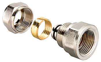 Соединитель обжимной с переходом на вн. р. 32х1