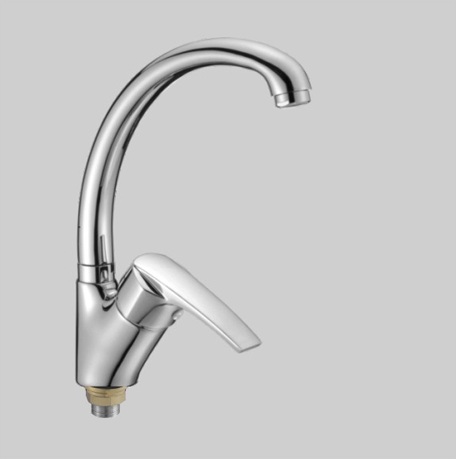 Т0613 В Cмеситель д/кухни с боковой ручкой. Крепление на большой гайке.OUTE