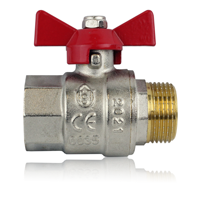 САЙТ TST.307.03 - 307 серия, Кран шаровый TST, рукоятка бабочка  12 вн.-нар