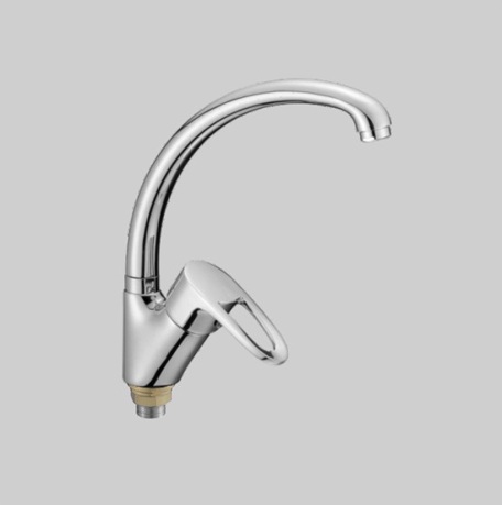 Т1613 В Cмеситель д/кухни с боковой ручкой .Крепление на большой гайке.OUTE