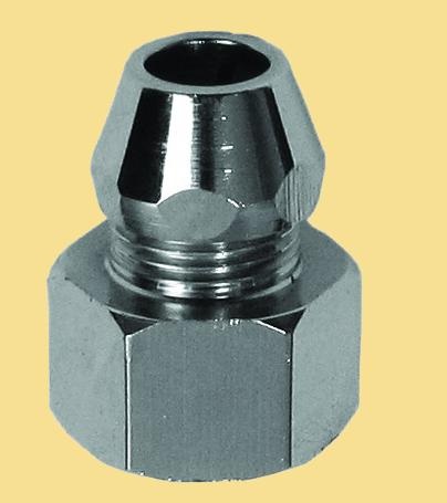 GF Цанга д/смесителя М-10 х 1/2 внутр. (ХРОМ)