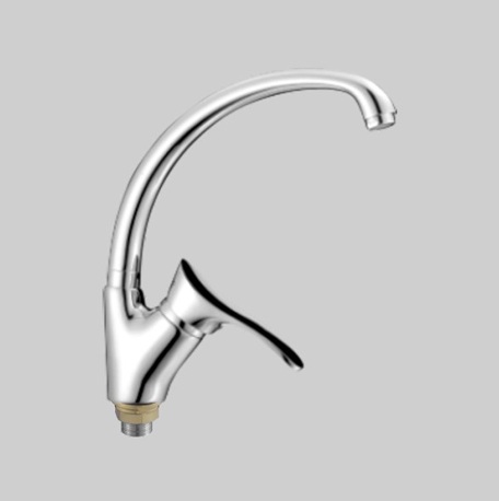 Т0113 В Cмеситель д/кухни с боковой ручкой.Крепление на большой гайке.OUTE