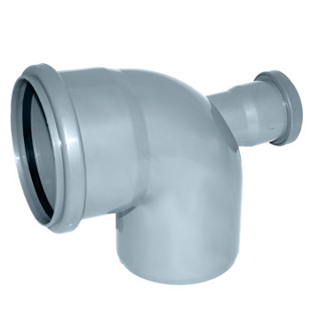 Отвод 110x87 с выходом 50 фронтальный