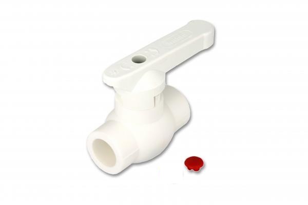 Шаровой кран 20 д/гор.воды (в кор.80)  Kalde