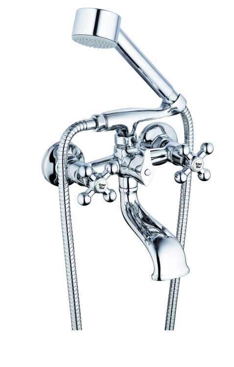 DAK-827 Смеситель двурукий для ванны (кор.нос)  G-lauf