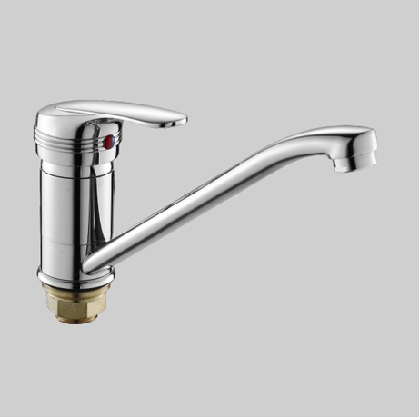 Т1503 DВ Cмеситель д/умывальника.Средний нос.Крепление на большой гайке.OUTE