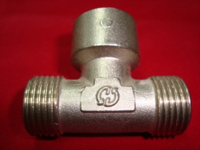 GF Тройник 1/2 ш/г/ш (никель)