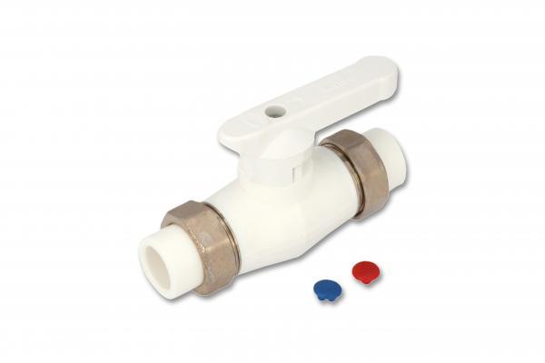 Кран шаровой с двойным разъём.соединением Kalde 20 (30шт)