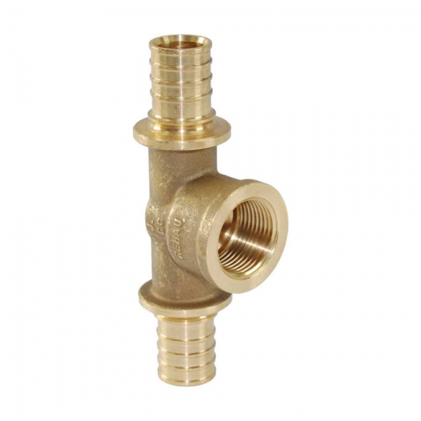 258206-002   Тройник с внутр. резьбой на боков. проходе    25-Rp 3/4-25  (Rehau)