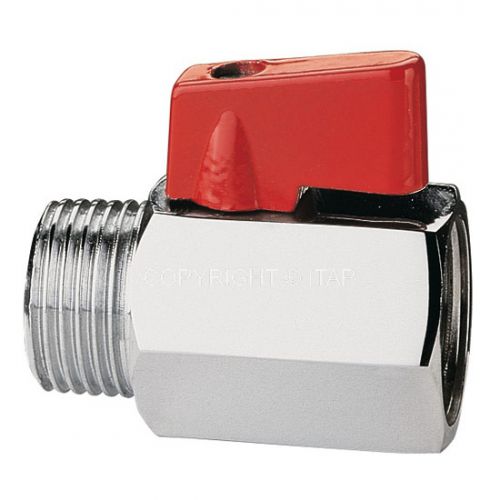 Кран шаровой  муфта/резьба мини неполнопроходной   3/8