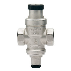 Редуктор давления Minibrass 1/2 с давлением на выходе 1…4 бар с подсоединением для манометра 1/4