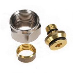 266352-001   Резьбозажимное соединение  flex/pink 16х2,2  (Rehau)