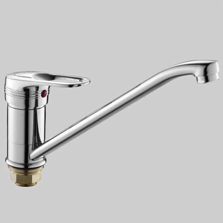 Т3803 В Cмеситель д/кухни.Крепление на бол. гайке, декор. хрусталем.OUTE