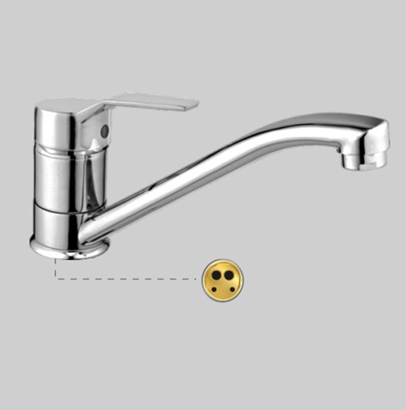 Т0703 А Cмеситель д/кухни.Высокий стакан.OUTE