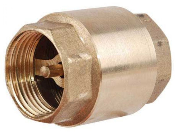 Клапан обратныйпружинный муфтовыйс металлическим седлом   1