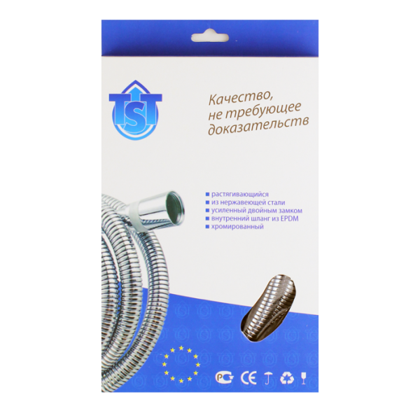САЙТ - TST.SH10150 - Шланг ддуша TST в коробке 1,5м импимп нерж