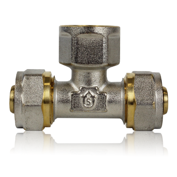 САЙТ TST.232.1603 Тройник TST обжимной с переходом на вн. р. 16х12