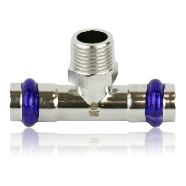 САЙТ TST.SFT151215M Тройник TST из нержавеющей стали  с нар. резьбой 15×12×15